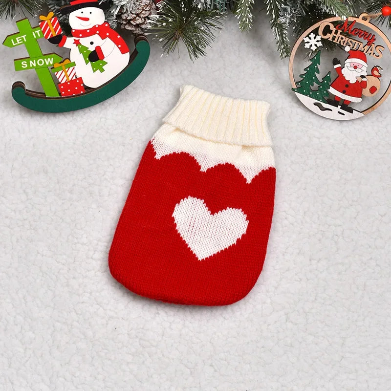 Big Dog Sweater Winter Warm Christmas Clothes for Small Medium Large Dogs Golden Retriever Rottweiler Corgi Cat Pullover Jumper