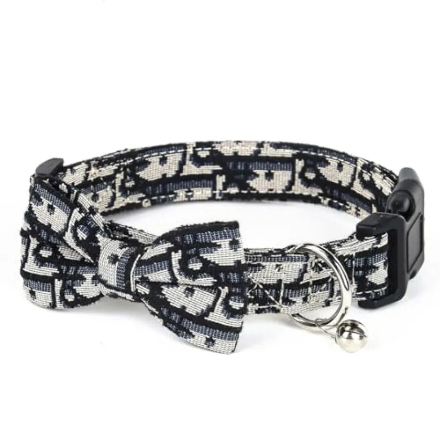 Dog Collar and Harness with Leash Set, Premium Breathable Harnesses for Girl Boy Dogs, No Pull Easy Walking Pet Harness, Black,