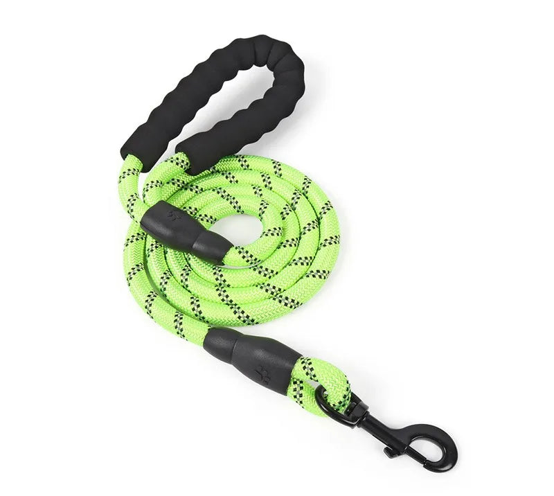 1-3m Reflective Dog Leash With Soft Padded Handle Heavy Duty Traction Rope For Small Dogs Enhance Safety Night Walk Pet Leash