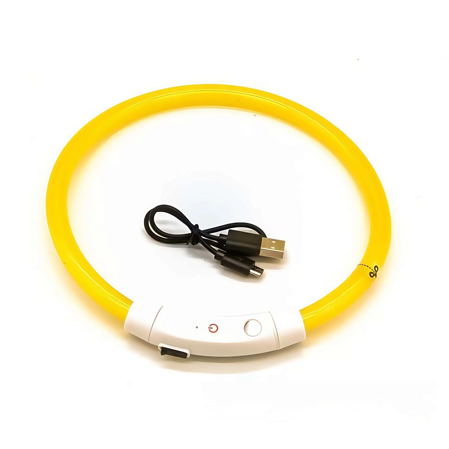 LED dog collar, USB rechargeable illuminated pet dog collar, 3 modes, LED illuminated anti-lost dog collar