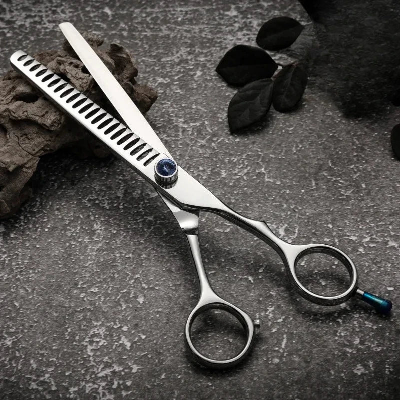 Fenice 7.0/7.5/8.0inch Professional Pet Grooming Scissors Dog Beauty Scissor Chunkers Pet Items Dogs Thinning Scissors Groomer
