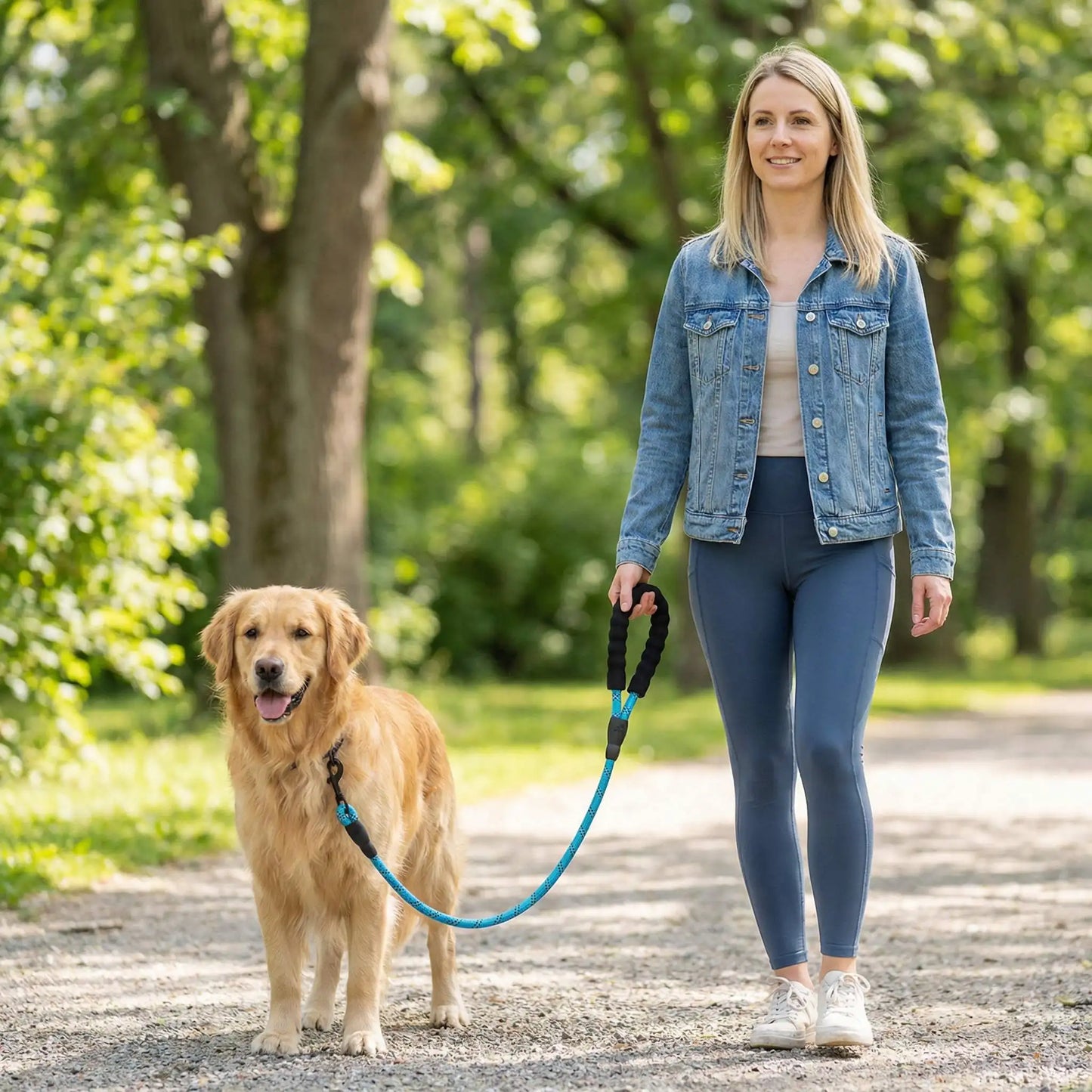 1-3m Reflective Dog Leash With Soft Padded Handle Heavy Duty Traction Rope For Small Dogs Enhance Safety Night Walk Pet Leash