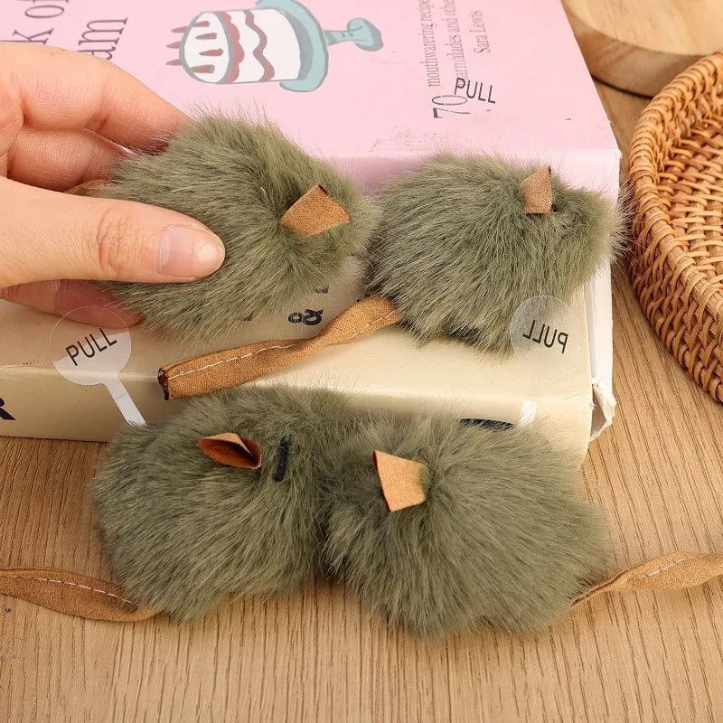 Interactive Mouse Cat Toys Funny Plush Toy Pet Squeaky Imitation Mice Toy Bite-resistant Kitten Supplies Pet Interactive Product