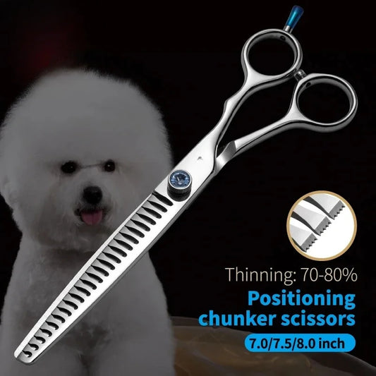 Fenice 7.0/7.5/8.0inch Professional Pet Grooming Scissors Dog Beauty Scissor Chunkers Pet Items Dogs Thinning Scissors Groomer