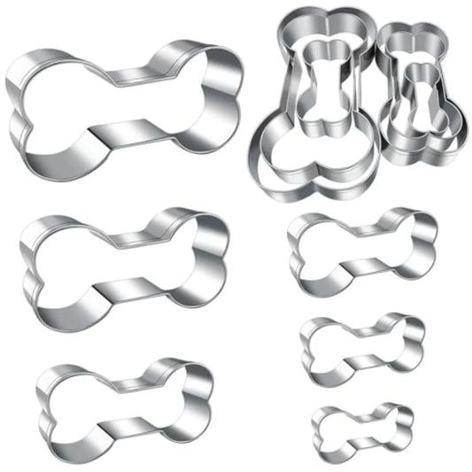Dog treats cutters set 6 pieces dog cookie cutter sets with different sizes mini small medium big cut out for homemade treats a