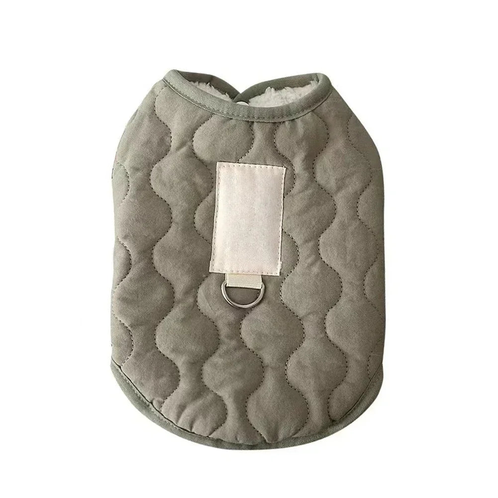 Winter Warm Plush Pet Vest: Jacket/Sweater for Small-Medium Dogs & Cats