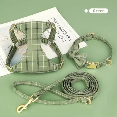 Beirui Cute Extra Small Dog Harness & Leash Set with Bow, Soft Plaid Collar for Tiny Pups  

SEO optimized: small dog harness se