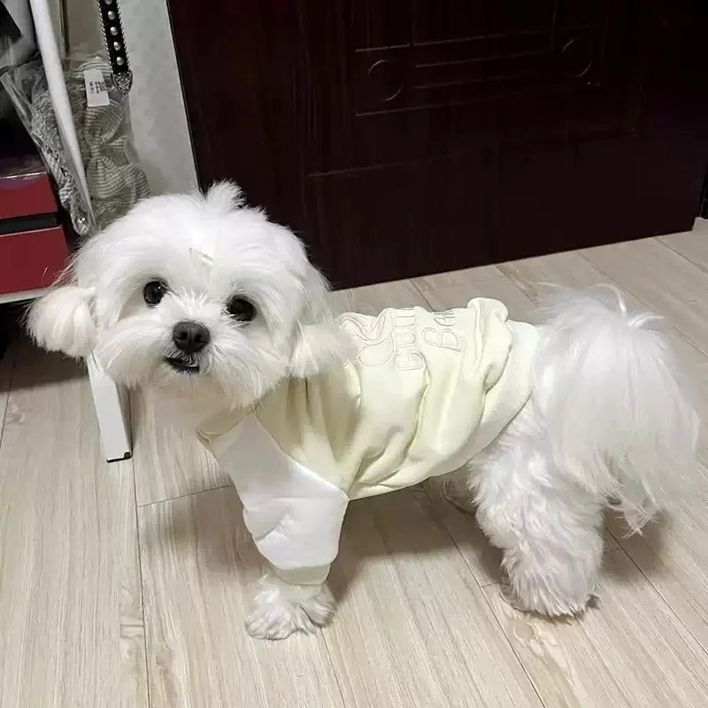 Fashion Dog Clothes Spring Dog Baseball Uniform Cartoon Embroidery Puppy Overcoat Cat Jacket Coat Pet Costumes Chihuahua Clothes