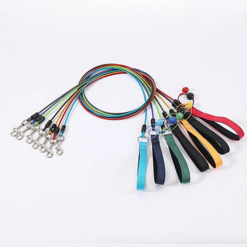 New Metal Pet Dog Specific Traction Rope Anti Bite and Durable Suitable for Dogs of All Sizes Outdoor Dog Walking Pet Supplies