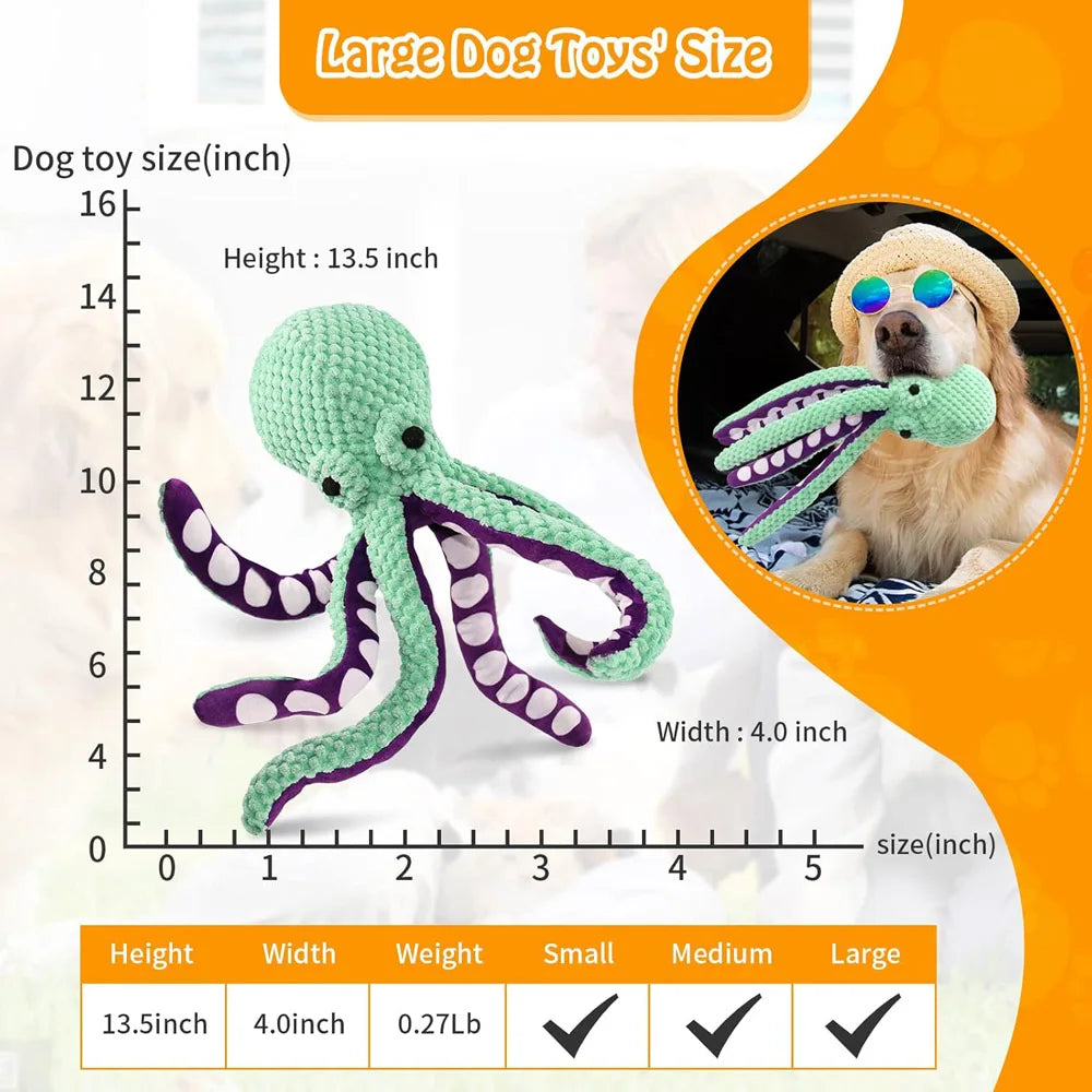 Squeaky Dog Toys Plush Dog Toys with Soft Fabric for Small, Medium, and Large Dogs Daily Companionship, Training Reward Gift