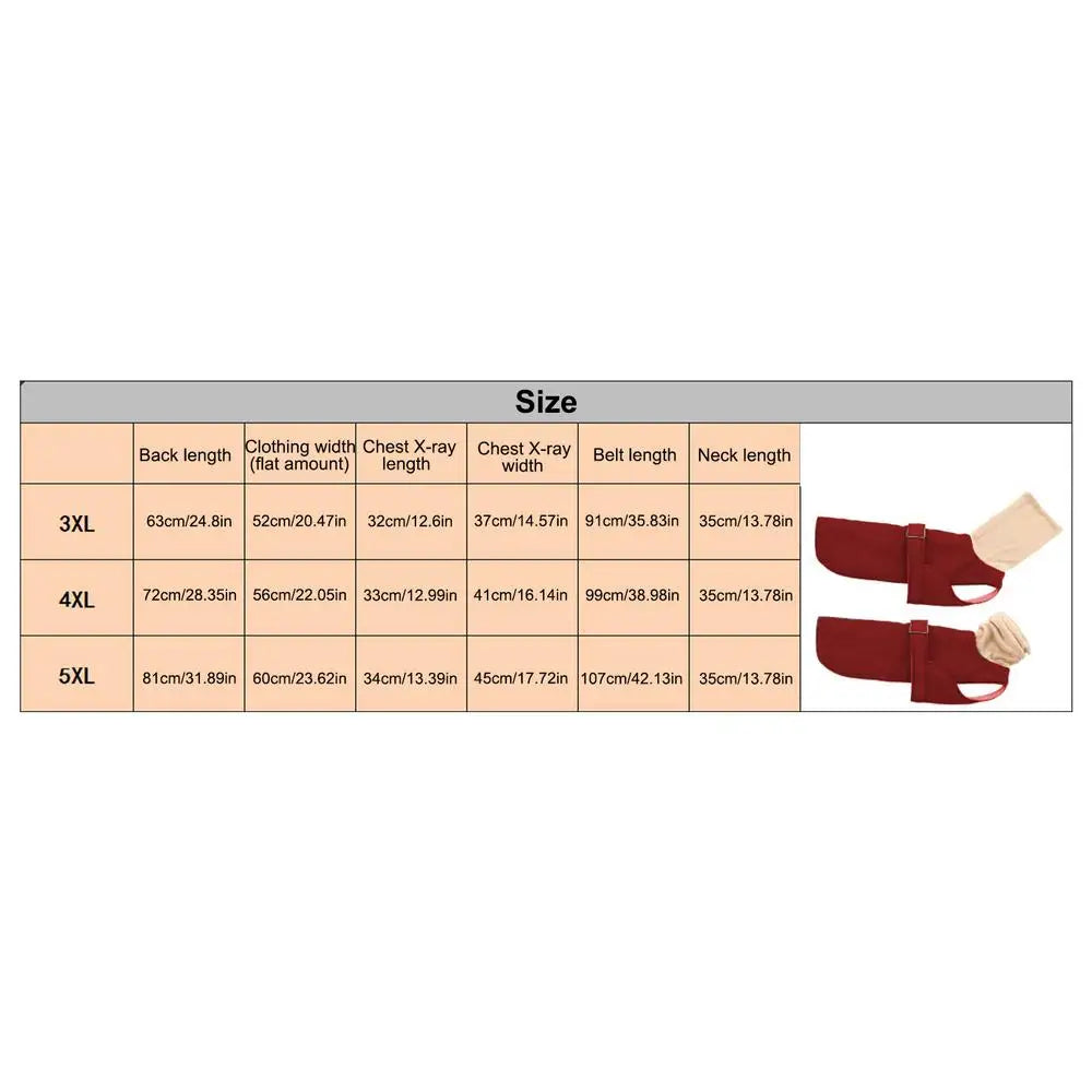 Dog Turtleneck Sweater Cold Weather Thicken Pet Turtleneck Pullover Waterproof Doggie Turtleneck Jacket Thermal Dog Sweater