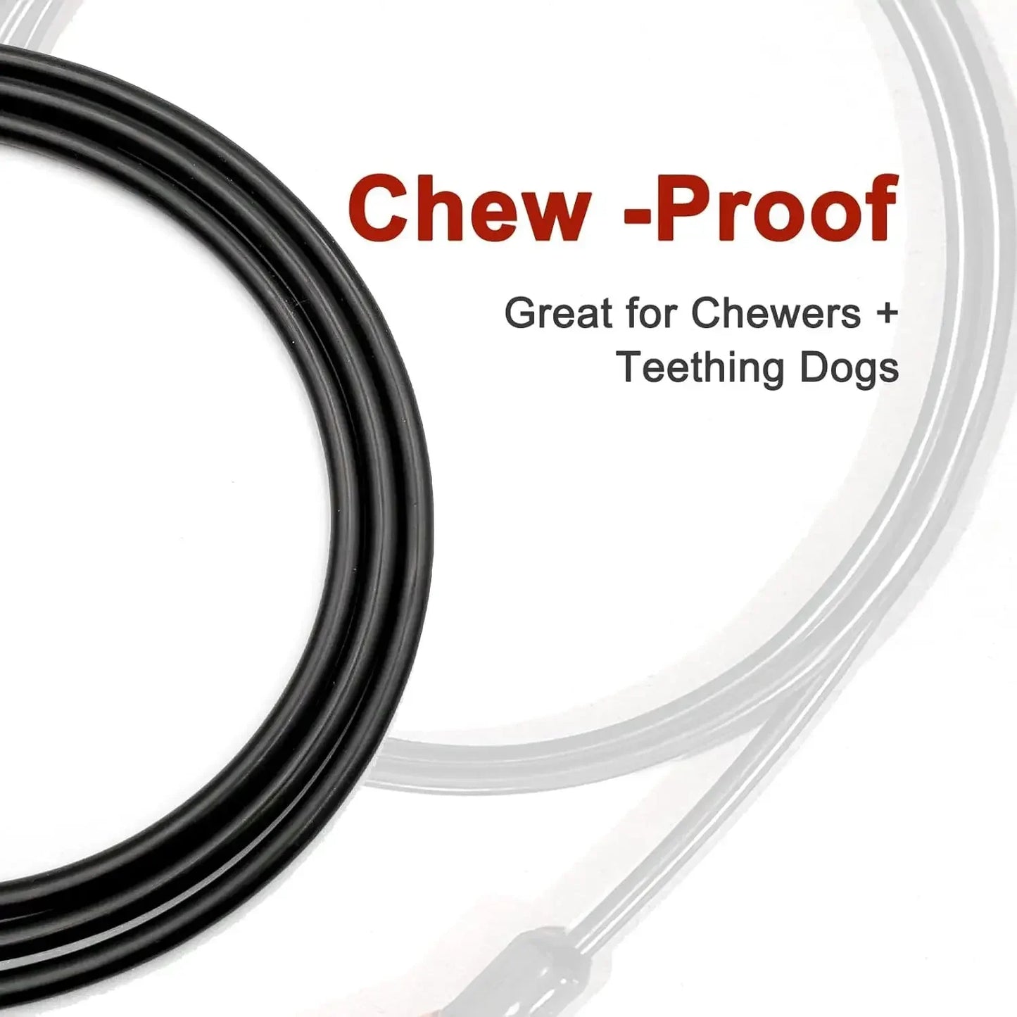 Heavy Duty Dog Leash Chew Proof Metal Leash For Large Dogs Up To 250lbs Wire Rope Dog Leashes With Soft Silicone Grip Black 5 FT