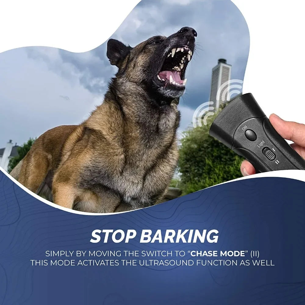 Pet Dog Repeller Anti Barking Stop Bark Training Device Trainer Anti Barking Ultrasonic Without Battery dog