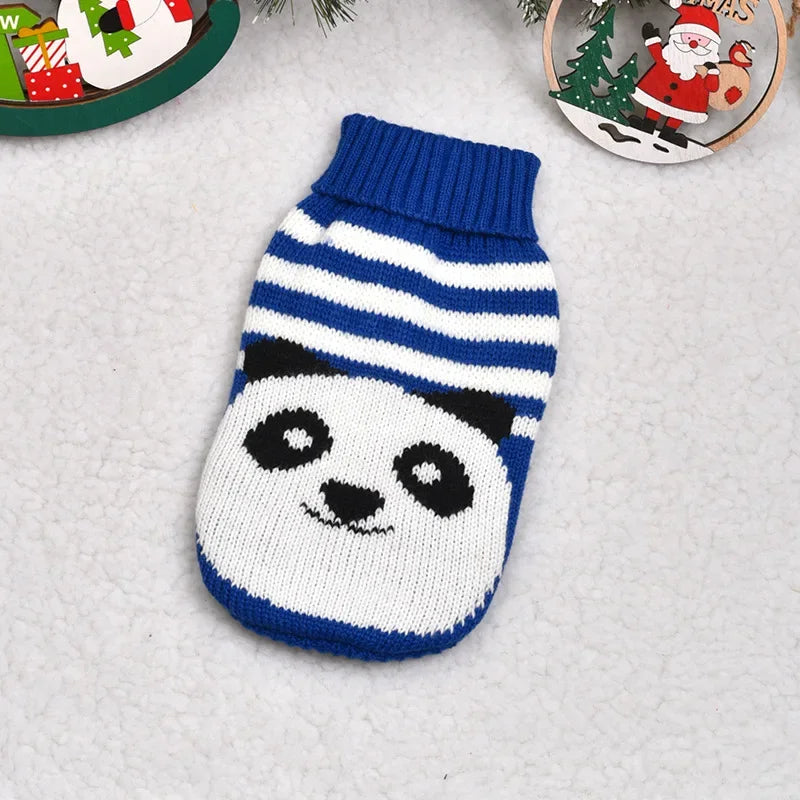 Big Dog Sweater Winter Warm Christmas Clothes for Small Medium Large Dogs Golden Retriever Rottweiler Corgi Cat Pullover Jumper