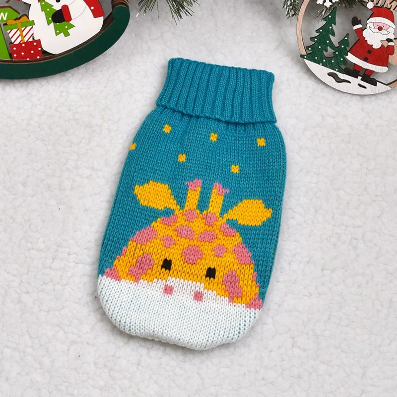 Big Dog Sweater Winter Warm Christmas Clothes for Small Medium Large Dogs Golden Retriever Rottweiler Corgi Cat Pullover Jumper