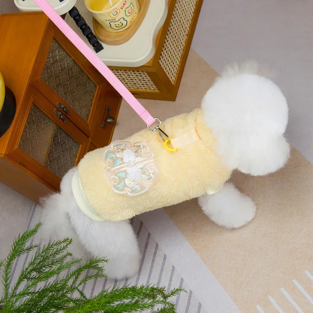 Winter Warm Plush Pet Vest: Jacket/Sweater for Small-Medium Dogs & Cats