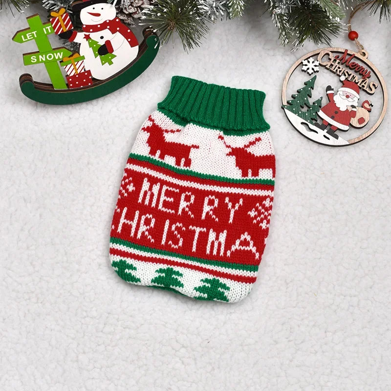 Big Dog Sweater Winter Warm Christmas Clothes for Small Medium Large Dogs Golden Retriever Rottweiler Corgi Cat Pullover Jumper