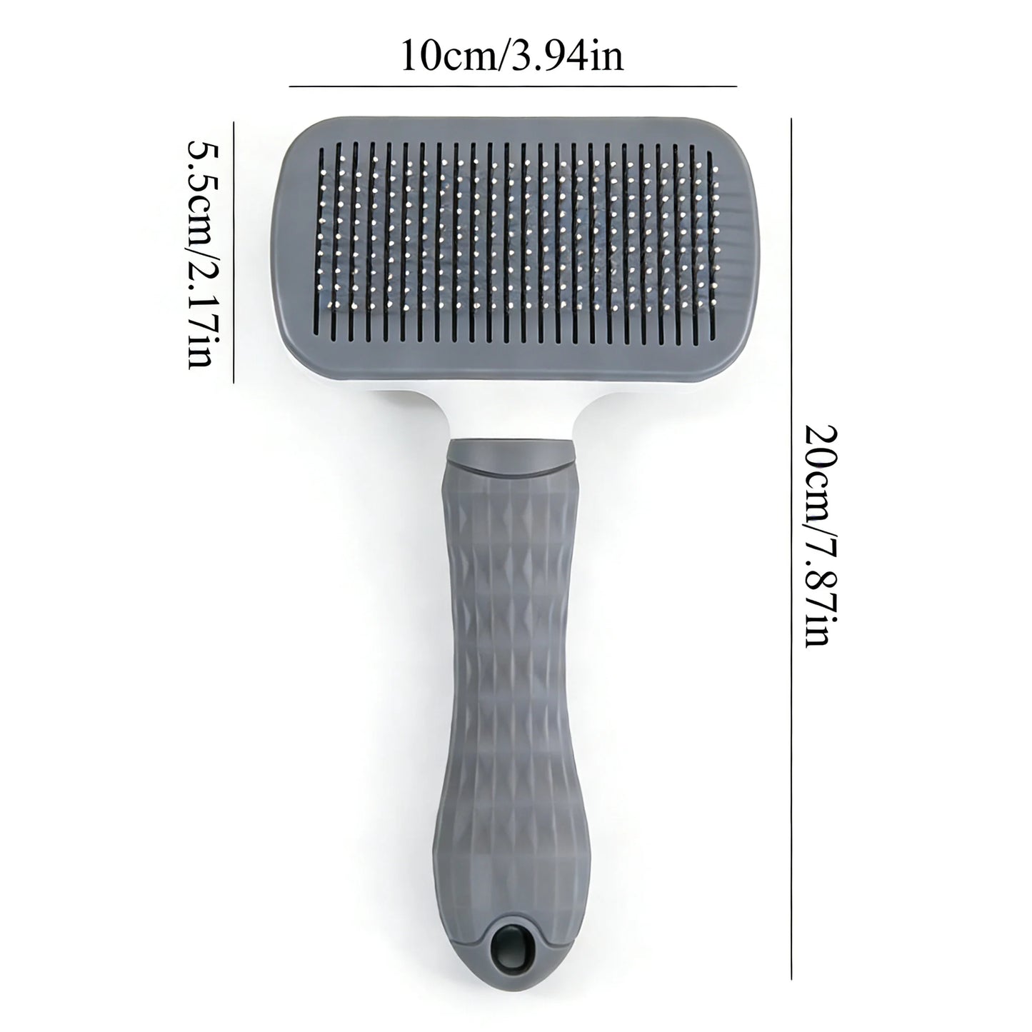 Effortless One-Step Clean Pet Grooming Brush, Gentle Hair Remover Massage Tool for Dog Cat Long Short Coat