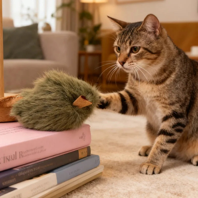 Interactive Mouse Cat Toys Funny Plush Toy Pet Squeaky Imitation Mice Toy Bite-resistant Kitten Supplies Pet Interactive Product